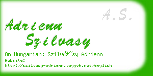 adrienn szilvasy business card